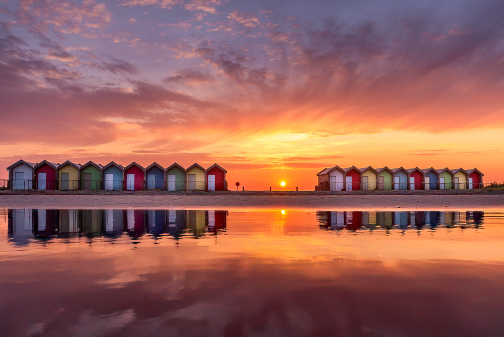 Blyth Beach Huts, Northumberland