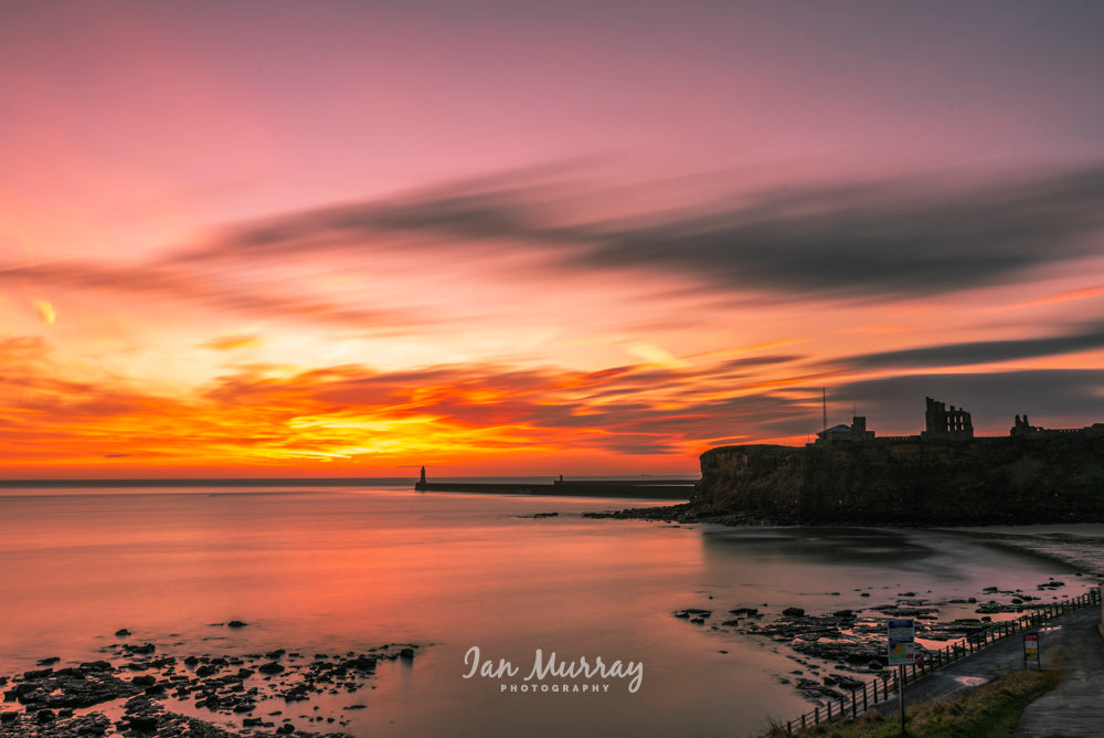 Tynemouth Pier, Tynemouth Priory and Castle